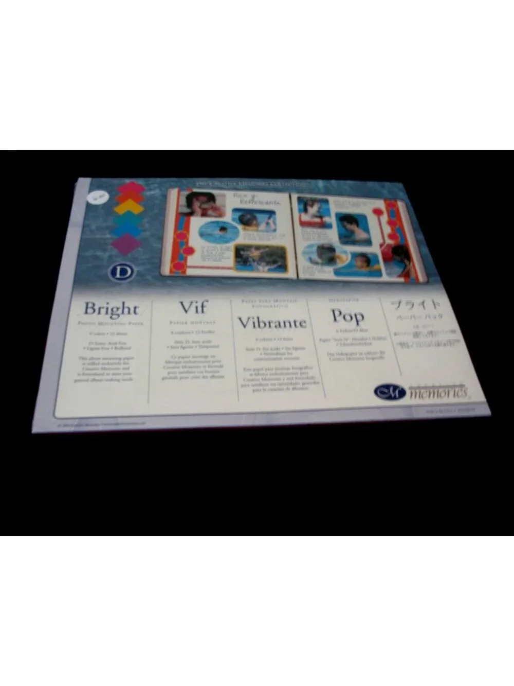 Creative Memories D Series 10 x 12 Bright Photo Mounting Paper Cardstock New!